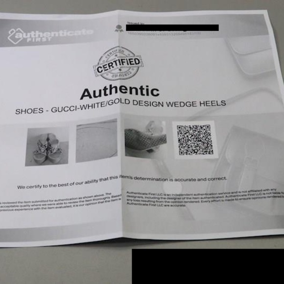 Gucci Wedge Heels w/ COA  SZ 7 - Picture 9 of 12